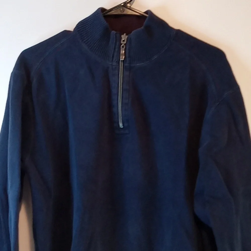 Tommy Bahama 1/4 Zip Reversible Pullover Sweater Men's Sz Med EUC NICE!